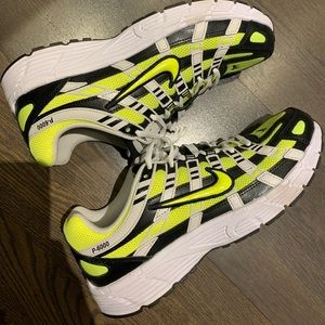 Nike yellow and black p-6000 sneakers